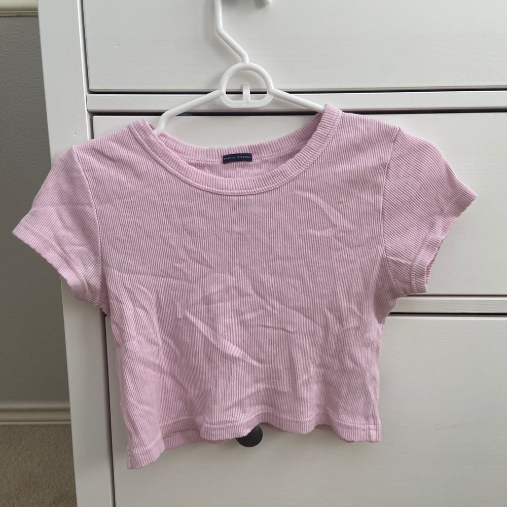 Pink brandy Melville Ashlyn top!